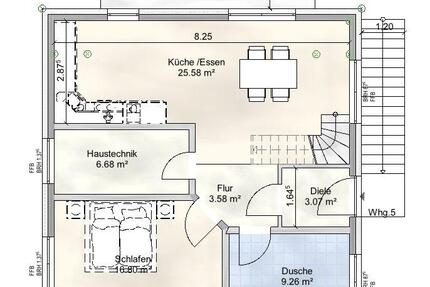 3,5-Zimmer Neubau Wohnung über 2-Ebenen zu vermieten - Rieste