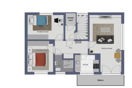 Baesweiler OT-Loverich WOHNUNG zu vermieten in 2-Fam.-Haus 1.OG