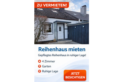 Charmantes Reihenmittelhaus mit Garten & Einbauküche zu vermieten - Gifhorn