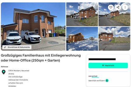 Großes Einfamilienhaus in Woldert im Westerwald - Steimel