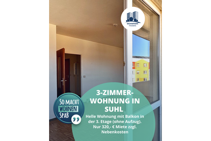 Wohnung zum Mieten in Suhl 320,00 € 59.1 m²