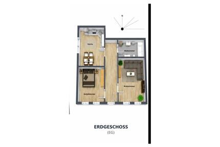 Schöne 2-Zimmer-EG-Wohnung, 80 m² – Garten & Stellplatz inklusive - Simbach