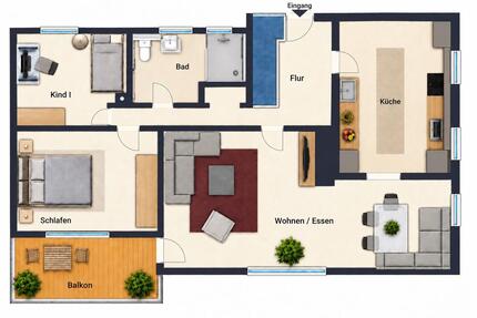 Modernisiertes Einfamilienhaus mit Garten, Garage ab 01.12.2026 - Reichshof