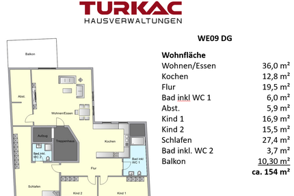 Wohnung zum Mieten in Oberursel (Taunus) 2.850,00 € 154 m²