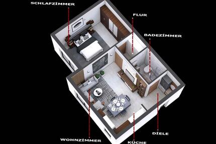 Kernsanierte 2-Zimmer-Wohnung 52m² in Frankfurt-Nied – Erstbezug - Frankfurt am Main