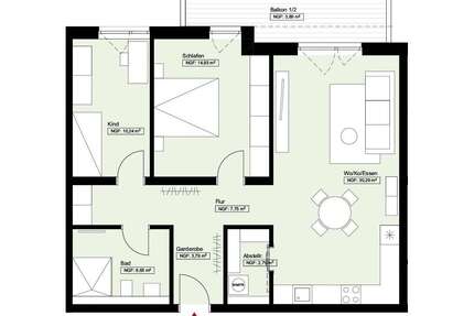 Wohnung zum Kaufen in Bretten 410.000,00 € 77.96 m²