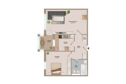 Wohnung zum Mieten in Grafing 840,00 € 57 m²