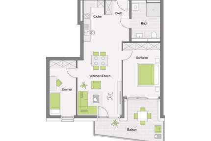 Wohnung zum Kaufen in Köngen 474.200,00 € 80.84 m²