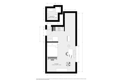 gemütliches 1 Zimmer Appartement in 55411 Bingen-Büdesheim - Bingen am Rhein