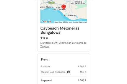 Ein Doppelzimmer vom 16.3 - 24.3.26 Maspalomas - Schleiden