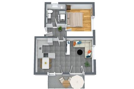 Moderne 2-Zimmer-Wohnung mit großem Balkon | Neuwertig | Zentral - Eging am See