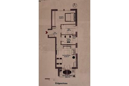 Zentrumsnahe 2-Zi. Garten-Wohnung (56 m² ) - Ingolstadt Münchener Straße
