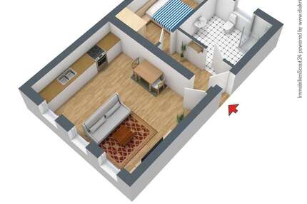 Wohnung zum Mieten in Bitterfeld 315,00 € 45 m²