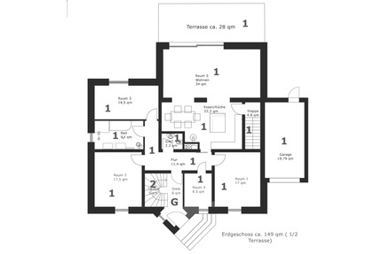 Große EG Wohnung mit Garten, Terrasse und Garage – Erstbezug - Weyhe