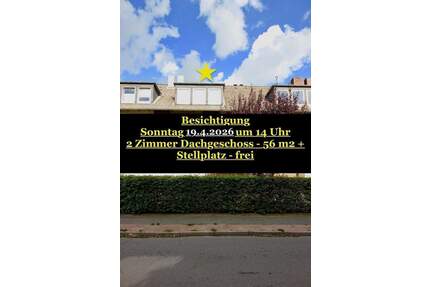 TONNDORF - freie Dachgeschoss-Wohnung - 2 Zimmer - 56 m2 - toller Schnitt 2 Zimmer + Stellplatz + Keller - - Hamburg