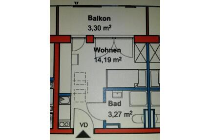 Apartment 20qm bei Hochschule AB - Aschaffenburg Österreicher Kolonie