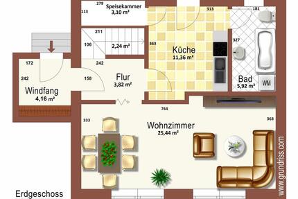 verkaufe DHH in Grimmen - 150.000,00&nbsp;EUR Kaufpreis, ca.&nbsp; 110,00&nbsp;m&sup2; in Grimmen (PLZ: 18507)