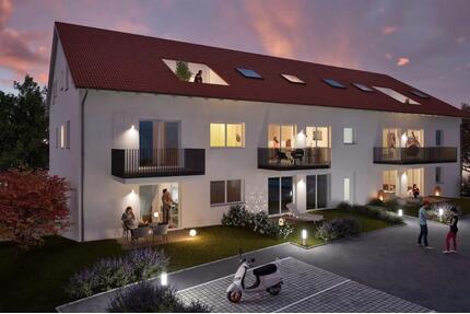 KfW-Neubau m. Schlossblick: 2-Zi-Whg., 47 qm m. Balkon + Küche - Ellwangen (Jagst)
