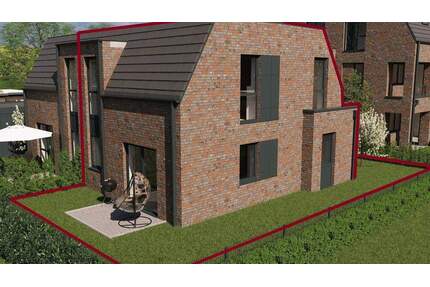 Neubau Doppelhaushälfte mit Garten (WE 6) - Westoverledingen Völlenerfehn
