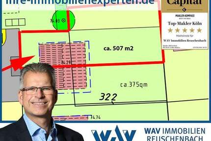 Merten: Baugrundstück für Doppelhaushälfte mit großem Garten - Bornheim