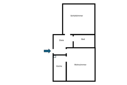 Kernsanierte 2-Zimmer Whg. inkl. Einbauküche - Wuppertal Gemarkung Langerfeld