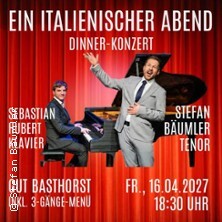 Dinner-Konzert Ein italienischer Abend - Stefan Bäumler, Tenor & Sebastian Hubert, Piano