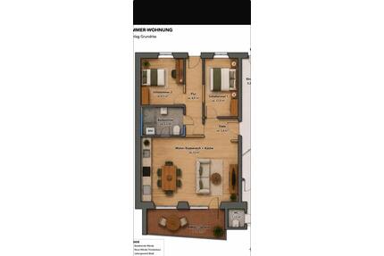 Kernsanierte 3-Zimmer-Wohnung mit Balkon – Neuwied City