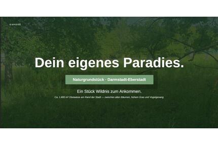 Dein eigenes kleines Paradies am Rand von Darmstadt-Eberstadt