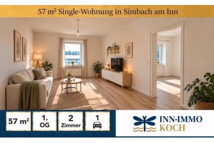 Helle 2 Zimmer-Single-Wohnung mit Altbaucharme - Simbach am Inn
