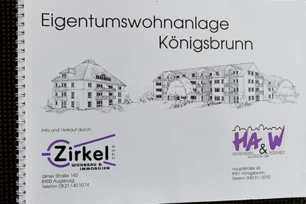 3-Zimmer-Dachgeschoßwohnung, 65 qm mit Balkon und Badewanne - Schwabmünchen