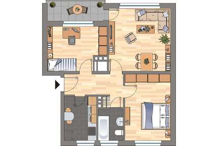 Wohnung zum Mieten in Aurich 499,00 € 64.79 m²