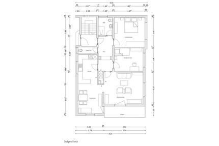 Wohnung zu vermieten - Rosenfeld–Heiligenzimmern - 88 m² EG