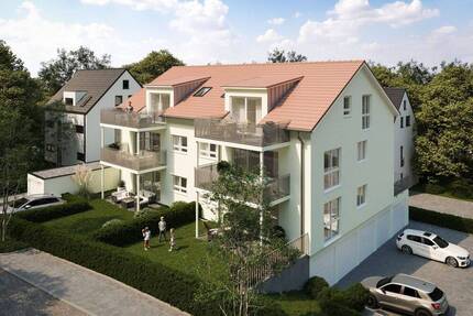 ***NEUBAU***EH40***QNG***Tolle Dachgeschosswohnung mit großem Balkon - Gaildorf