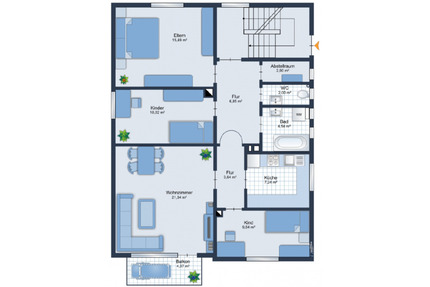 Eine Wohnung zu Vermieten - 580,00&nbsp;EUR Kaltmiete, ca.&nbsp; 78,00&nbsp;m&sup2; in Bad Rodach (PLZ: 96476)