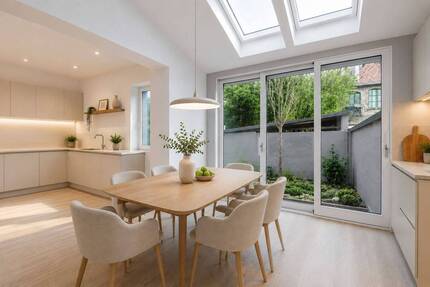 Moderne Drei-Zimmer-Altbauwohnung mit Terrasse - Frankfurt am Main Nordend-Ost