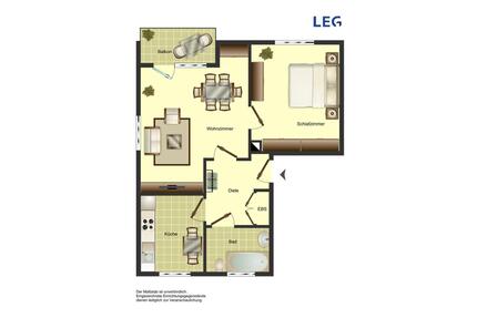 Gemütliche 2-Zimmer-Etagenwohnung in Unna – 50 m² mit Badewanne und Laminatboden