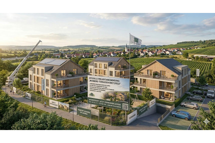 Ankündigung: Neubau 2-Zimmer Wohnung, KfW 55 - Bretzfeld