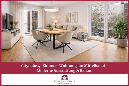 Citynahe 4-Zimmer-Wohnung am Mittelkanal - Moderne Ausstattung & Balkon - Hamburg St. Georg