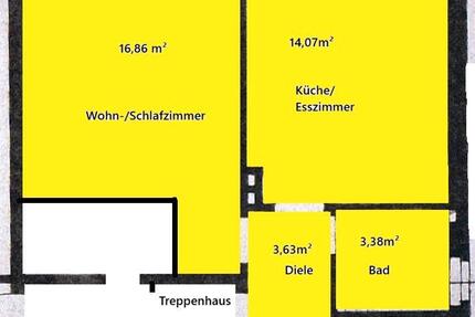 2 Zlmmer Wohnung 38 qm - 400,00&nbsp;EUR Kaltmiete, ca.&nbsp; 38,00&nbsp;m&sup2; in Bottrop (PLZ: 46238) Batenbrock
