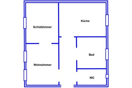 2-Zimmer-Wohnung in Bamberg befristet zu vermieten