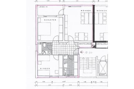 Wohnung in Karlsruhe (Waldstadt) mit Balkon und Garage