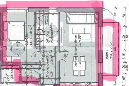 Erdgeschoss Wohnung Neubau - 720,00&nbsp;EUR Kaltmiete, ca.&nbsp; 56,00&nbsp;m&sup2; in Eitorf (PLZ: 53783)