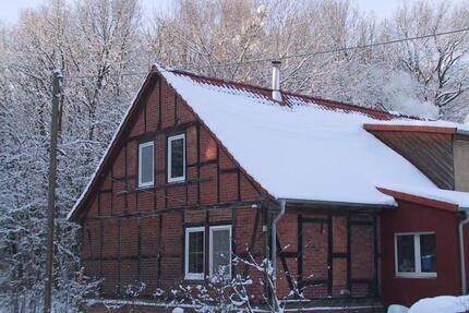Fachwerkhaus Alleinlage Scheune großes Grundstück Waldidyll pur - Erxleben