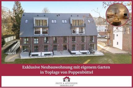 Exklusive Neubauwohnung mit eigenem Garten in Toplage von Poppenbüttel - Hamburg