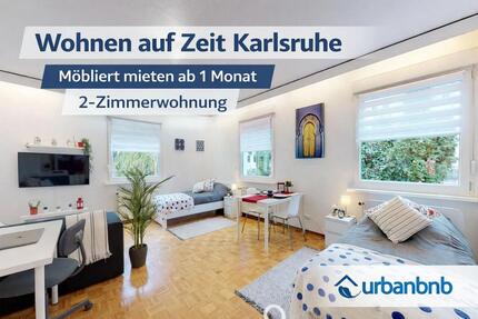 2 Zimmerferienwohnung mit TV, Wlan, Küche, DuscheWc, Terrasse, Waschmaschine, Parkplatz, Garten - Karlsruhe Durlach