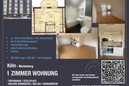 Köln Marienburg 1 Zimmer Wohnung