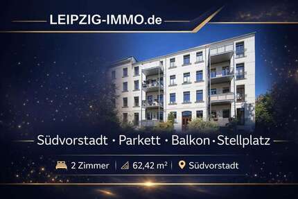 Wohnung zum Mieten in Leipzig-Südvorstadt 800,00 € 62.42 m²