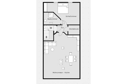 Gepflegte Dachgeschosswohnung mit Garten in Eschenstruth - Helsa