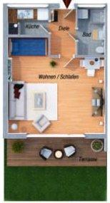 1-Zimmerappartment zu verkaufen - Würzburg Lengfeld