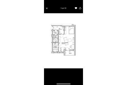 Sonnige Wohnung Apartment KF Balkon EBK möbliert inkl. Stellplatz - Kaufbeuren